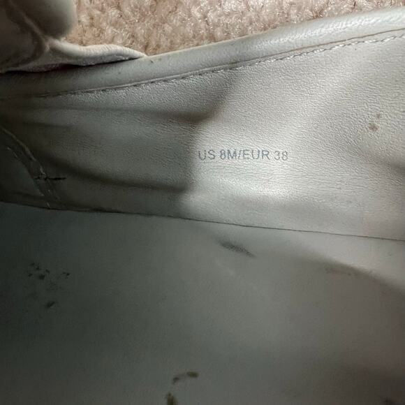 Vince Blair light gray leather perforated slip on sneakers Size 8 - Picture 8 of 9